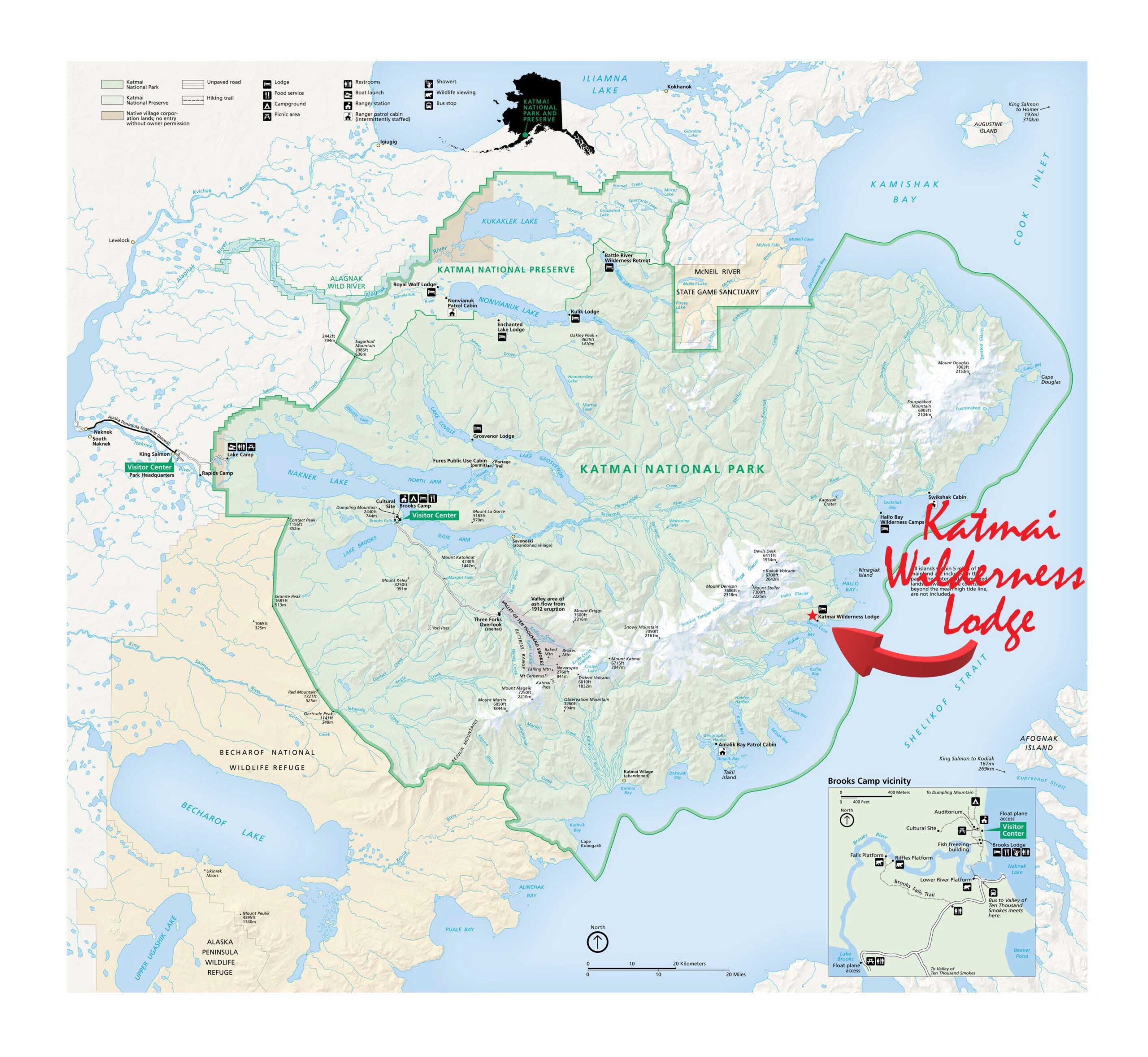 Katmai Wilderness Lodge Map Location